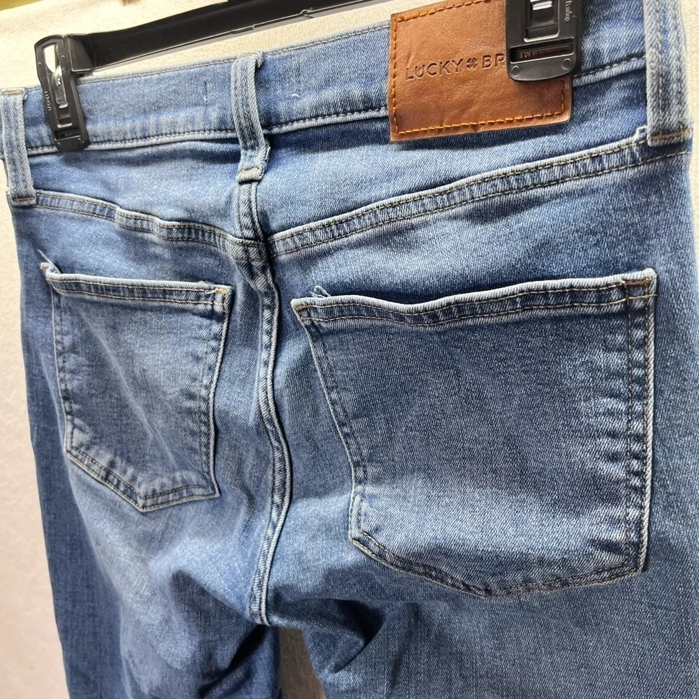Lucky Brand Ava‎ Mid Rise Skinny Ankle Jeans Womens 4/27 Blue Denim Stretch 2460